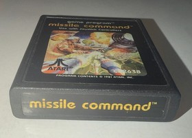 Missile Command (Atari 2600, 1981) w/ Manual - Cleaned & Tested (JY036)