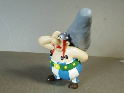 Asterix Obelix PVC figure carrying a rock PLASTOY