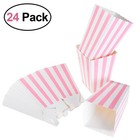  NUOLUX 24pcs Popcorn Boxes Rugby Stripe Pattern Decorative Dinnerware for