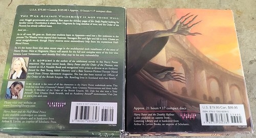 Harry Potter CD Audio Books The Half Blood Prince Deathly Hallows NICE Lot Of 2 - Picture 6 of 14