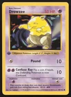 Pokemon 1st Edition Drowzee 049/102 Base Set (Shadowless) Regular