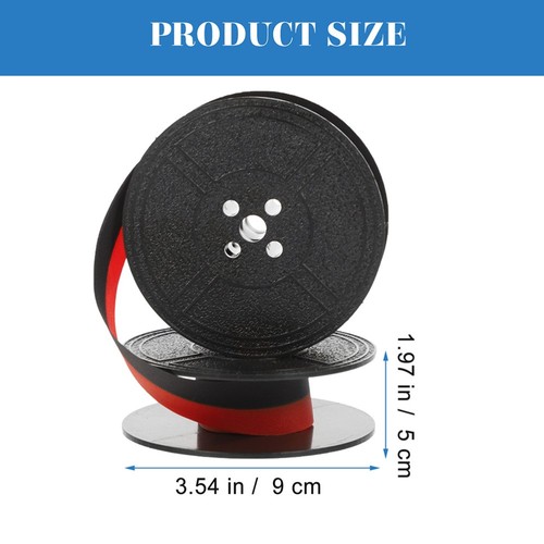 2 Sets Schreibmaschine Farbband Tinte Büro Arbeit Hinzufügen Maschine rot/schwarz - Bild 3 von 12