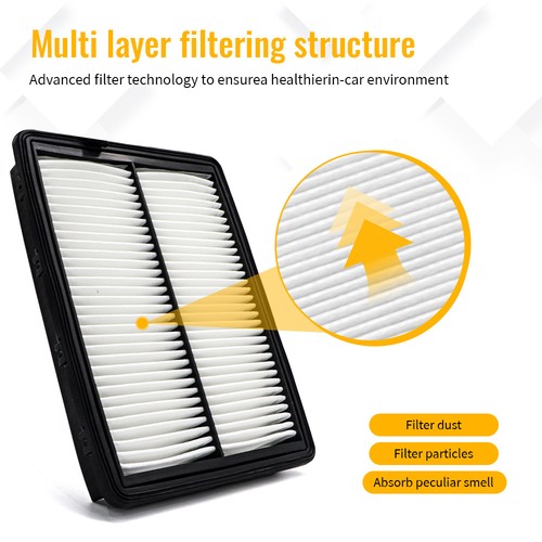 2x Filtro de aire del motor para Chevrolet Silverado 2500 HD GMC Sierra 2500 HD 6,6 L - Imagen 2 de 6