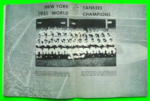1952 NEW YORK YANKEES SKETCH BOOK World Champs MANTLE Berra RIZZUTO Martin XLNT - Picture 5 of 14