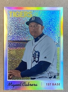 2019 Topps Heritage Chrome #THC472 MIGUEL CABRERA Refractor /570 Tigers