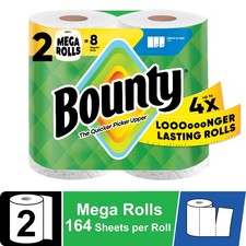 Paper Towels Select-A-Size White, 2 Mega Rolls, 164 Sheets per Roll