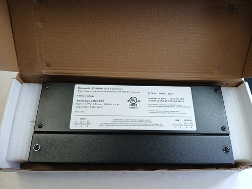 Dimmable LED Driver (5 in 1 Dimming) KVG-24120-DWJ Triac/Phase 0-10V, 1-10V