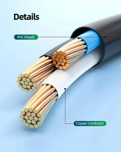 Power Cord UK Plug to IEC Cable (PC Mains Kettle Lead) C13 1m/2m/3m/5m/10m Lot - Picture 7 of 16