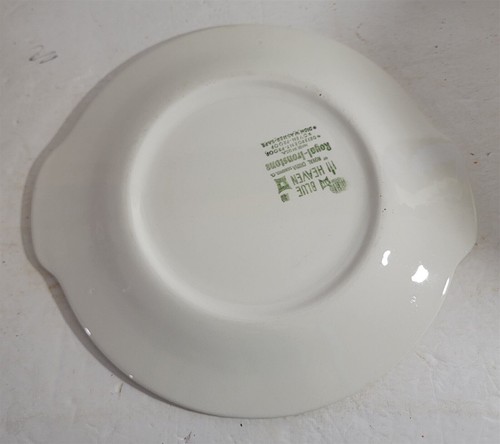 Vintage MCM Atomic Royal China Blue Heaven Cake Serving Platter - Picture 6 of 7