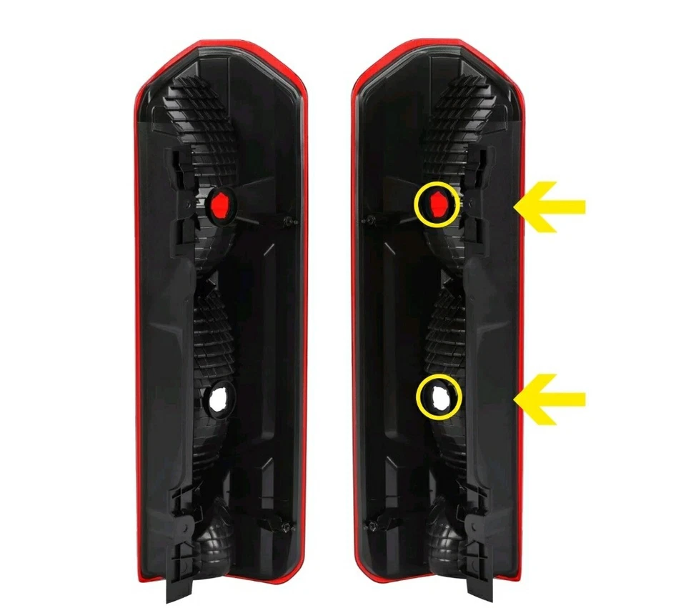 Par de lâmpadas de freio de halogênio para Ford Transit 150 250 350 2015-2024 lanternas traseiras traseiras - Imagem 4 de 4