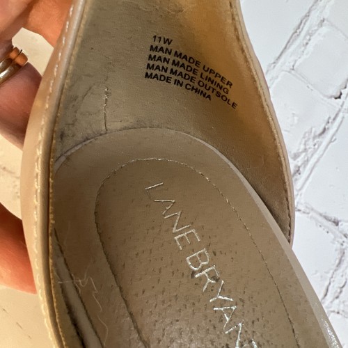 Lane Bryant Damen 11W High Heel Schuhe taupe Knöchelriemen EUC! - Bild 7 von 8