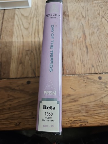 Day of the Triffids Betamax Tape Prism Entertainment 1985 1860 Silver Screen Ed - Picture 4 of 4