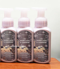 Bath Body Works SNOWFLAKES  CASHMERE 8.75oz Gentle Foaming Hand Soap x 3