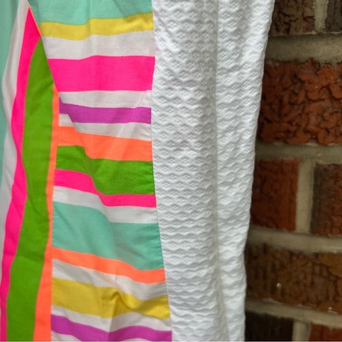 Lilly Pulitzer Bright Pink and Green and White Scoop Neck Sleeveless Mini Dress - Picture 6 of 6