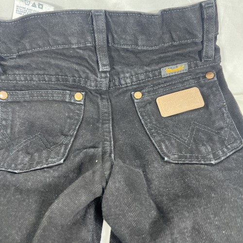 Wrangler Boys Loose Fit Black Denim Jeans 6 Slim NWT - Picture 2 of 9