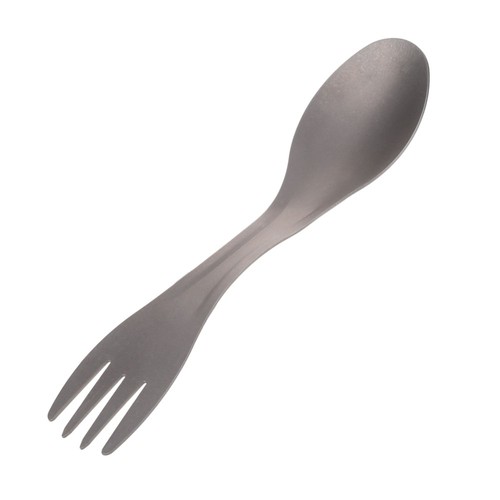 Portable 2 in 1 Spoon Fork Titanium Alloy Camping Spoon Fork Backpacking Trips - Picture 7 of 12