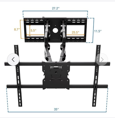 Mount-It MI-394 TV Wall Mount for 65inch - 110inch TV's