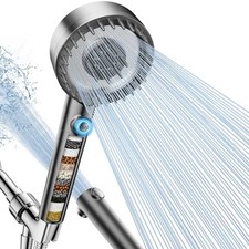 Filtered Shower Head with Handheld, High Pressure 4 Spray Mode Showerhead wit...