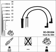 IGNITION CABLE KIT FITS: CHRYSLER TOWN COUNTRY III 3.3 I/3.8.CHRYSLER TACUMA