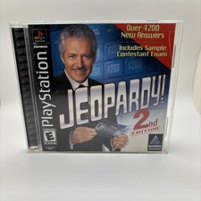 Jeopardy 2nd Edition Sony PlayStation 1 PS1 Game Complete in Box + ANSWERS CIB!