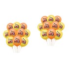 2 Count Balloon Decoration Latex Balloons Fire Fighting Truck Pattern