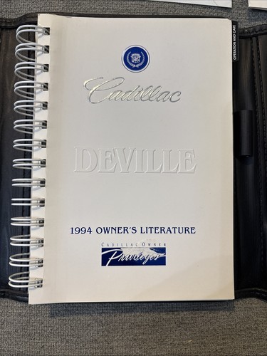 1994 Cadillac Deville Owners Manual Complete Set w/Case - Picture 7 of 23