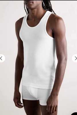CDLP RIB TANK TOP SIZE XXL 3-PACK MENS WHITE 