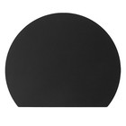 Cutting Board Heat Resistant Elastomer Round Dishwasher Safe Non-Slip (Black 30
