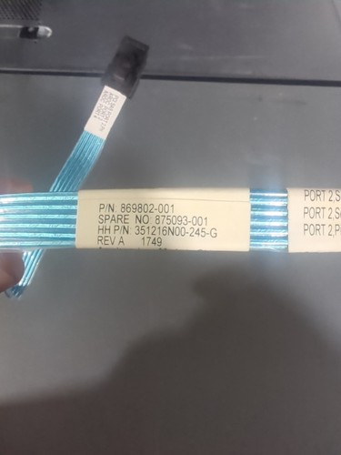 HPE 869802-001 DL380 Gen10 12G SAS Expander to Controller Port-2 875093-001 - Bild 2 von 2