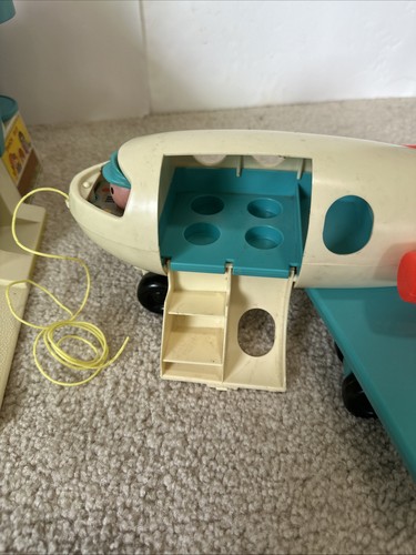 Avión Fisher Price Vintage Little People Play Family Airport 1972 #996 - Imagen 10 de 23