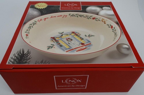 Lenox American by Design Holiday & Illustrations 10" Bowl Fill Your Home W Joy - Picture 2 of 9