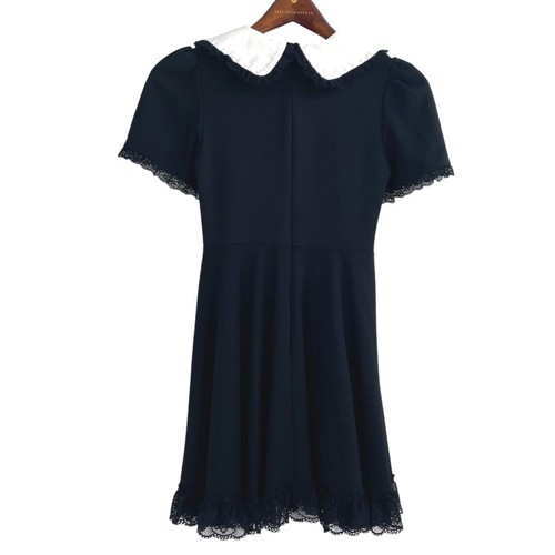 Dolls Kill The Grave Girls XS Black Souls Embrace Mini Dress Wednesday Addams - Picture 2 of 9