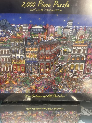 Charles Fazzino 2000 Piece Puzzle New Orleans, and all that jazz New Sealed - Picture 3 of 9