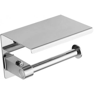 Porte-papier toilette Mexen avec plateau, chrome - 701197-00 - Photo 1/2
