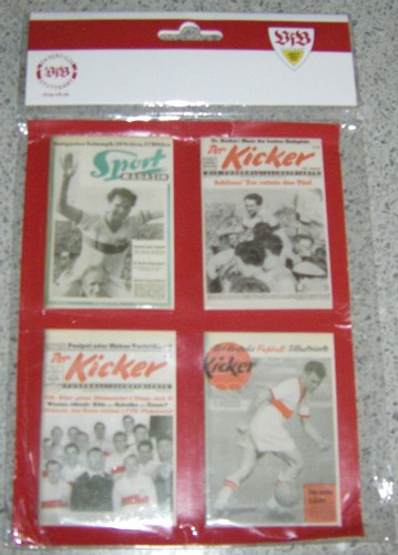VFB STUTTGART-4 alte Magnete-keine Pins- OVP-5,5 x 8 cm-Magnet Set Schlagzeilen- - Bild 4 von 8