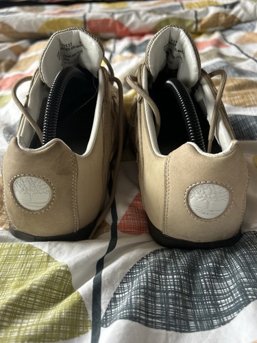 Vintage Beige Timberland Men’s MT Rainier Leather Lace Up Low Top Sneakers Shoes - Picture 5 of 7