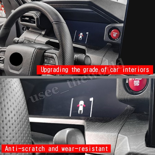 Carbon Fiber Dashboard Panel Frame Cover Trim For Toyota 4Runner 2025 Tacoma 24+ - Picture 5 of 14