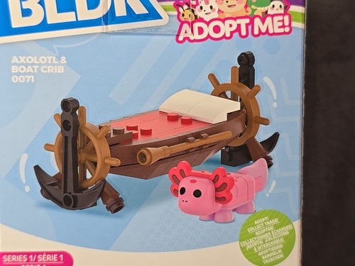 BLDR Adopt Me! Axolotl & Boat Crib Building Set #0071 NEW w/ CODE Jazwares - Picture 3 of 3