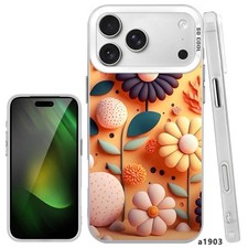 Image of For iPhone 17e 16 Pro Max 15 14 13 Stunning Laser Cover Flower Design Phone Case