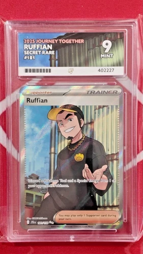 Ace 9 Pokémon TCG 2025 Journey Together Ruffian Secret Rare #181