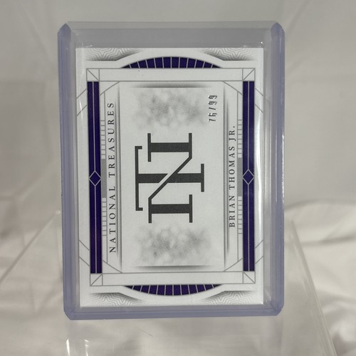 2024 National Treasures Collegiate Materials Booklet RPA Brian Thomas Jr /99 - Picture 7 of 7