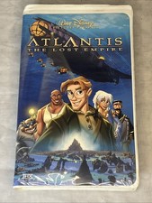 Atlantis: The Lost Empire VHS 2001 Disney Video Tape Movie Clamshell Very Good!