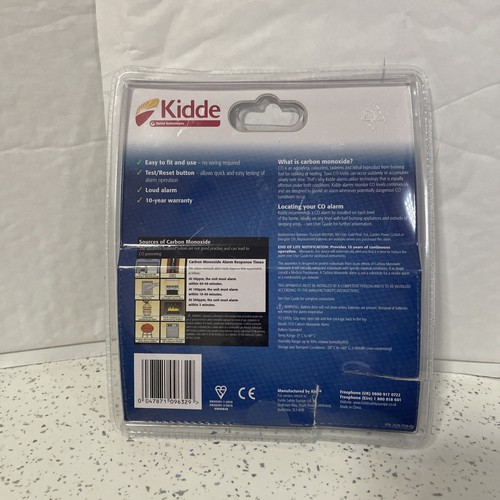 Kidde 7CO Carbon Monoxide Alarm For Home/holiday New Other Please Read Details - Picture 2 of 12