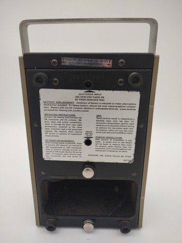 Probador de rendimiento de radio CB Sencore CB41 50 canales negro portátil - Imagen 7 de 12