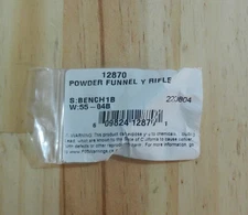 Dillon Powder Funnel - "Y" RIFLE - 6.5mm, NOT GRENDEL THOUGH;  12870