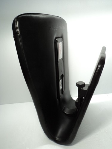 Ready Rocker Portable Rocking Chair Lumbar Back Support- Black Faux Leather - Picture 3 of 4