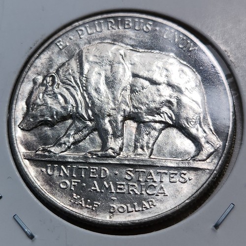 1925-S California Jubilee Commemorative Half Dollar Low Mintage Unc BU - CH-25s - Picture 2 of 5