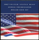 2007 U.S. Mint Annual Uncirculated Dollar Coin Set - Silver Eagle + 5 others!