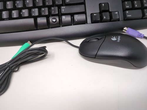 Logitech Deluxe 250 PS/2 Wired Keyboard Y-SAF76A P/N 867633-0403 / M-SBF96 Mouse - Picture 3 of 11
