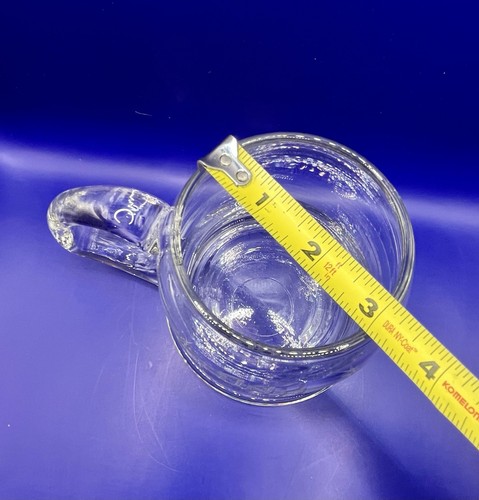 Vintage Clear Glass Beer Mug Etched DAD Unique - Picture 7 of 8